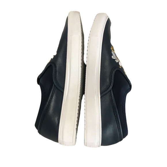 Mark Nason Womens Sz 6 Razor Cup Blue Leather Flora Daisy Embroidered Sneakers - Picture 6 of 8